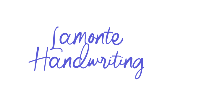 Lamonte Handwriting Font Download