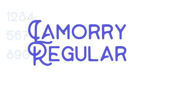 Lamorry Regular font free