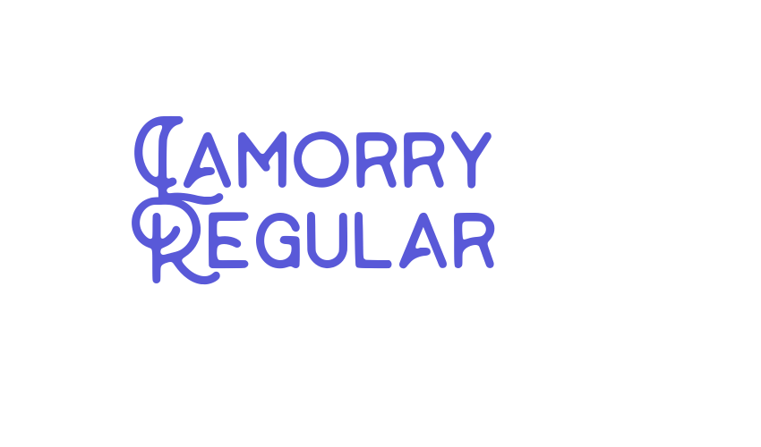 Lamorry Regular Font