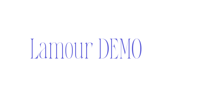 Lamour DEMO Font Download