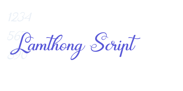 Lamthong Script font free