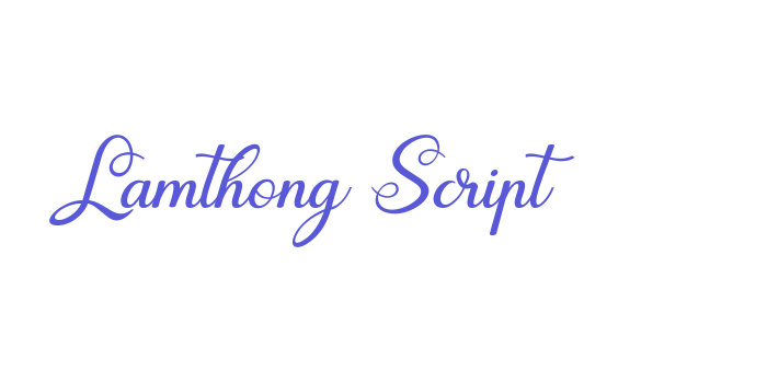 Lamthong Script Font Download