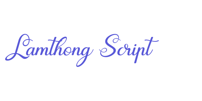 Lamthong Script Font