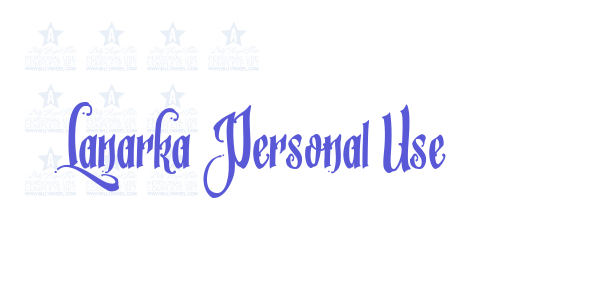 Lanarka Personal Use font free