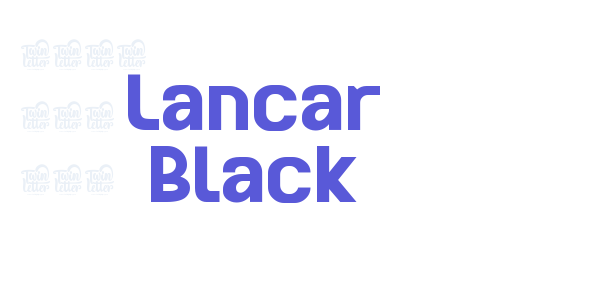 Lancar Black font free