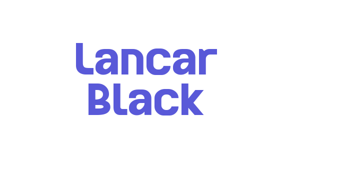 Lancar Black Font Download