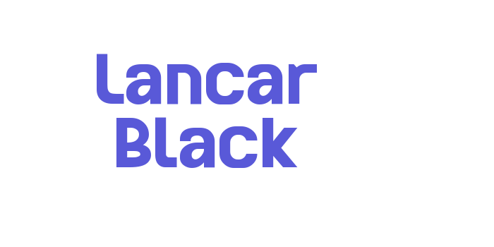 Lancar Black Font