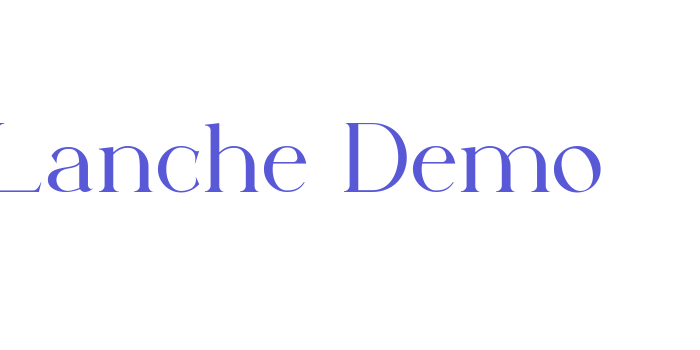 Lanche_Demo Font