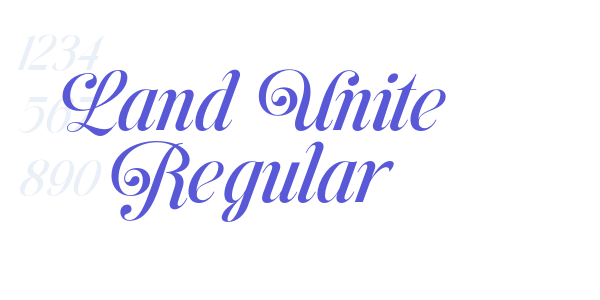 Land Unite Regular font free