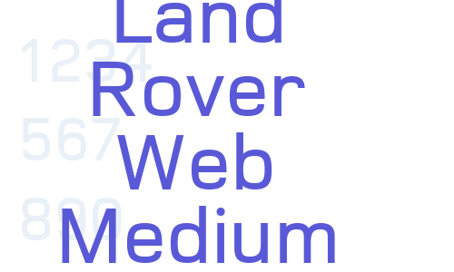 Land Rover Web Medium Font Download