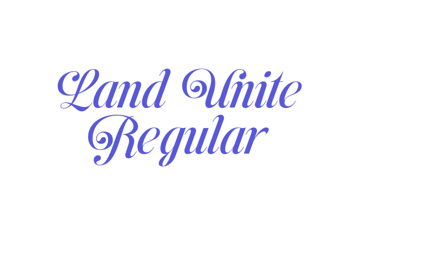 Land Unite Regular Font