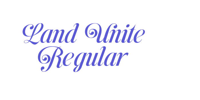 Land Unite Regular Font Download