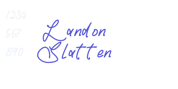 Landon Slatten font free