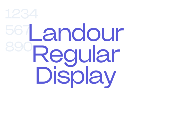 Landour Regular Display font free