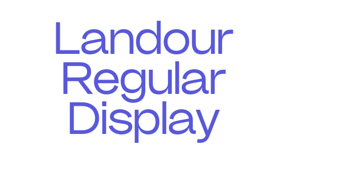 Landour Regular Display Font Download