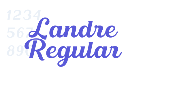 Landre Regular font