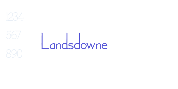 Landsdowne font free