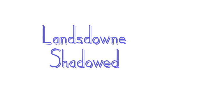 Landsdowne Shadowed Font Download