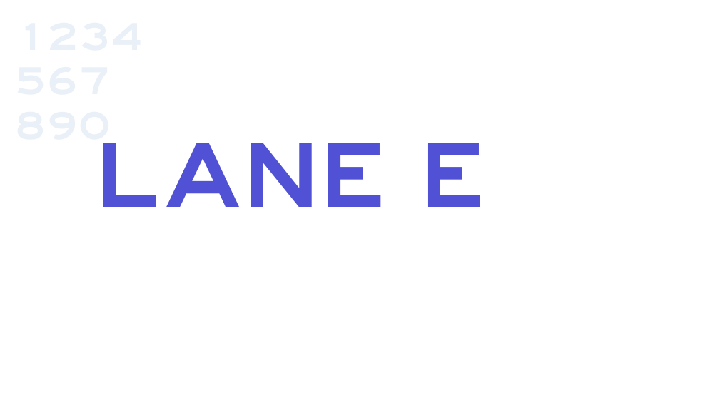 Lane E-font-download