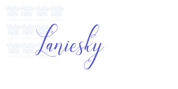 Laniesky font free