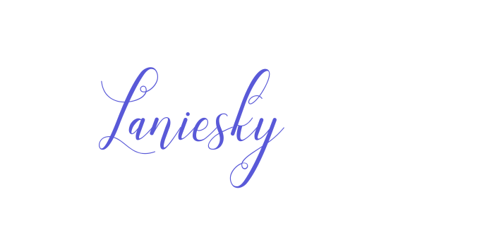 Laniesky Font Download