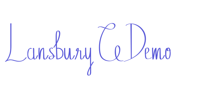 Lansbury G Demo Font Download