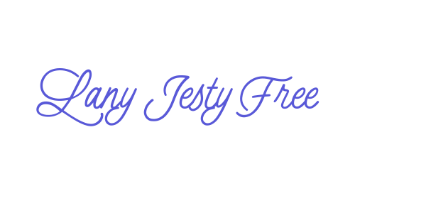 Lany Jesty Free font free