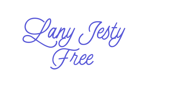 Lany Jesty Free Font