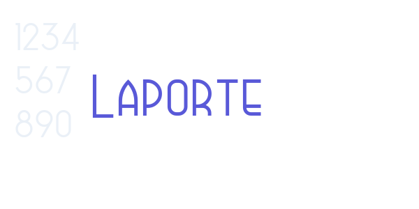 Laporte font