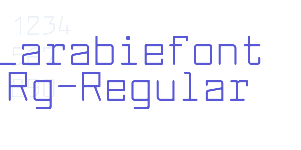 Larabiefont Rg-Regular font