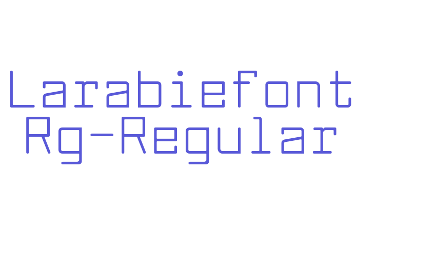 Larabiefont Rg-Regular Font Download