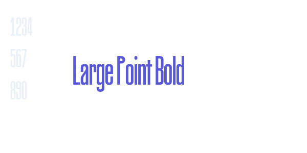 Large Point Bold font free