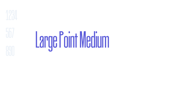 Large Point Medium font free