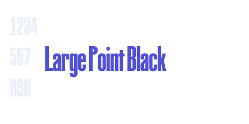 Large Point Black-font-download