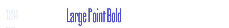 Large Point Bold-font