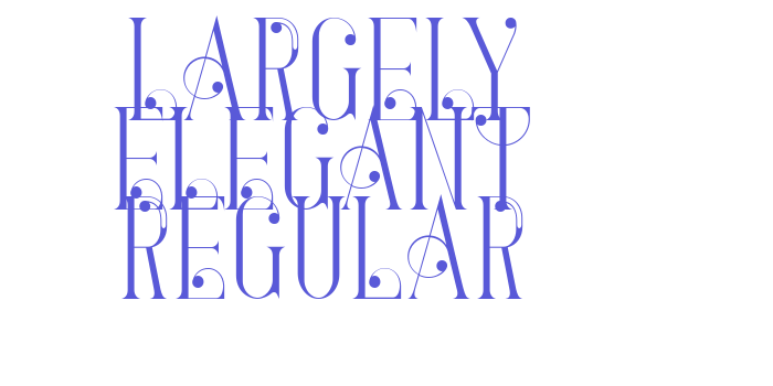 Largely Elegant Regular Font Download