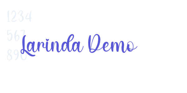 Larinda Demo font free