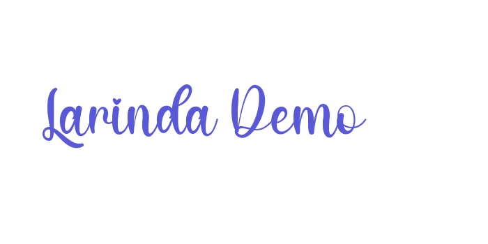 Larinda Demo Font