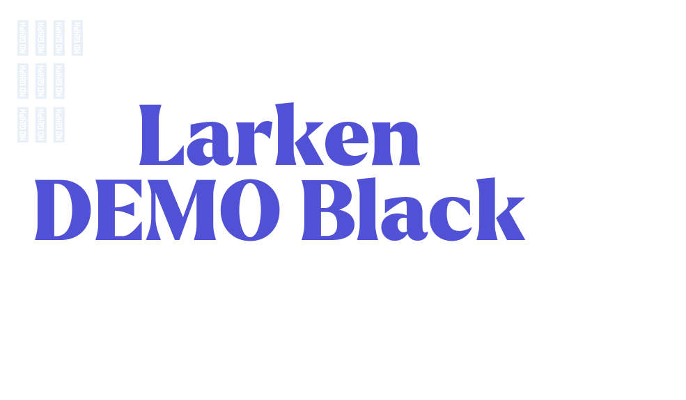 Larken DEMO Black-font-download