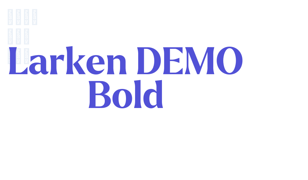 Larken DEMO Bold-font-download