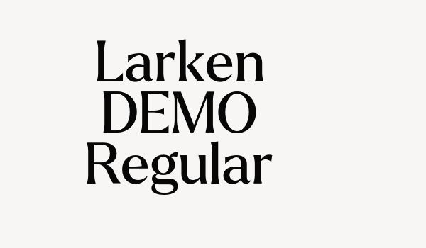 Larken DEMO Regular Font