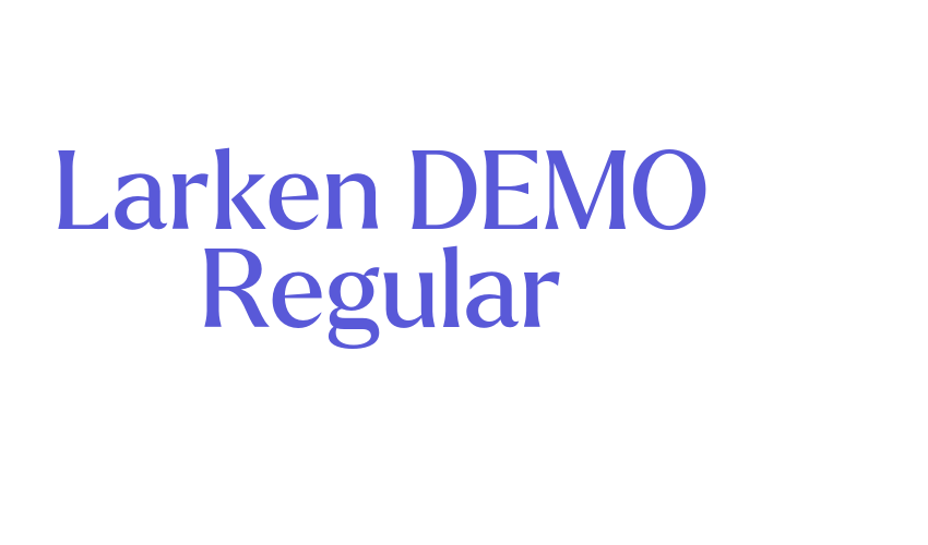 Larken DEMO Regular Font