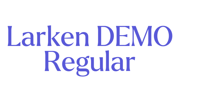 Larken DEMO Regular Font Download