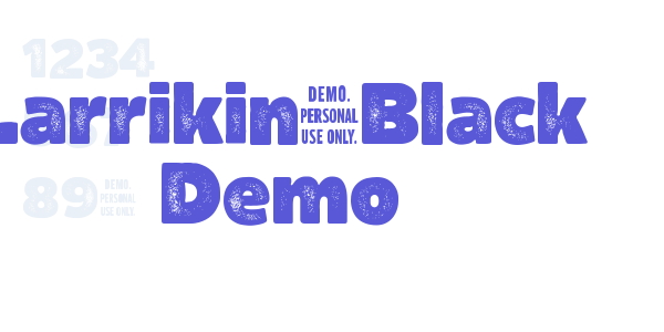 Larrikin-Black Demo font free