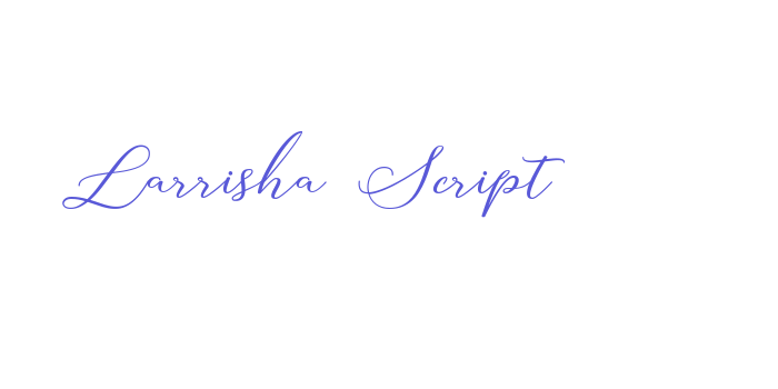 Larrisha Script Font Download