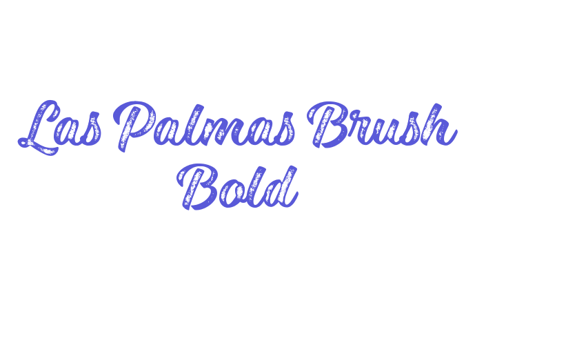 Las Palmas Brush Bold Font Download