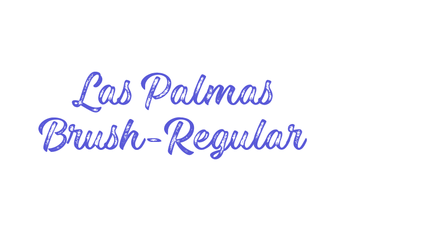 Las Palmas Brush-Regular Font Download