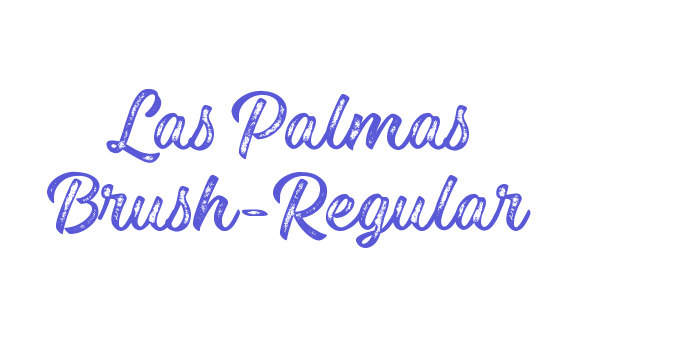 Las Palmas Brush-Regular Font Download