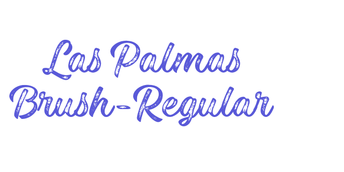 Las Palmas Brush-Regular Font