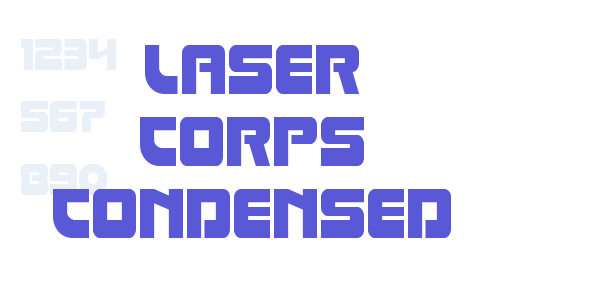 Laser Corps Condensed font free